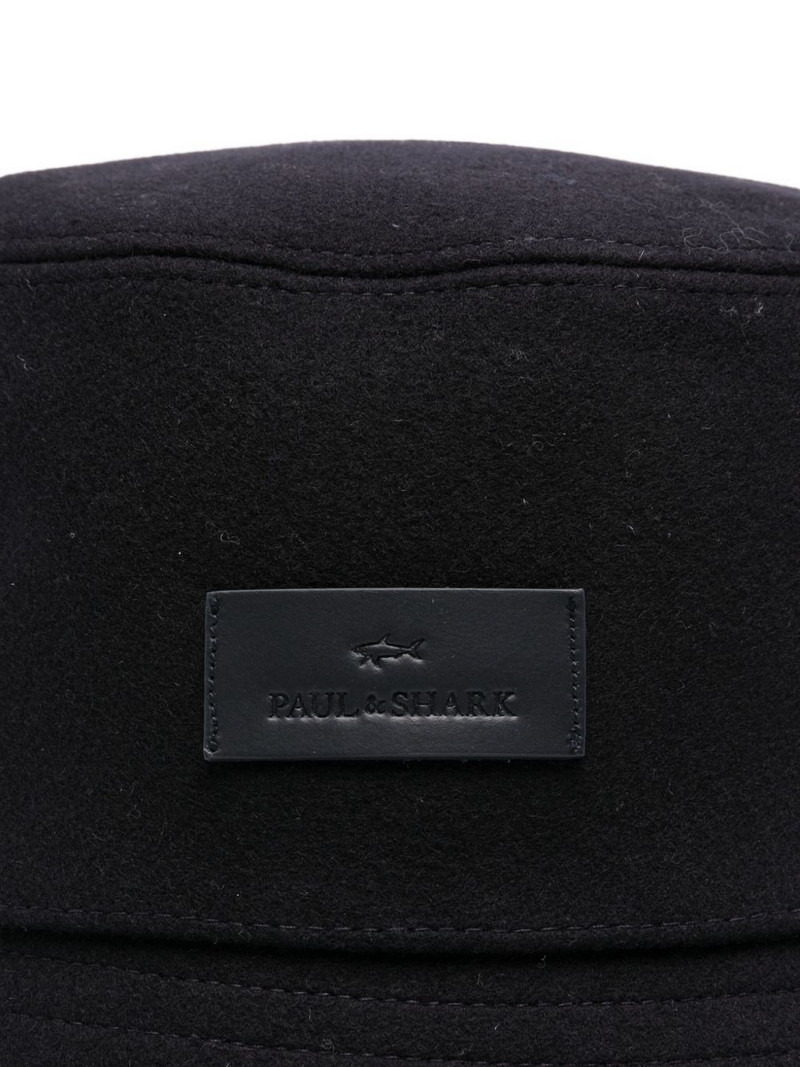 Paul & Shark logo-plaque bucket hat outlook