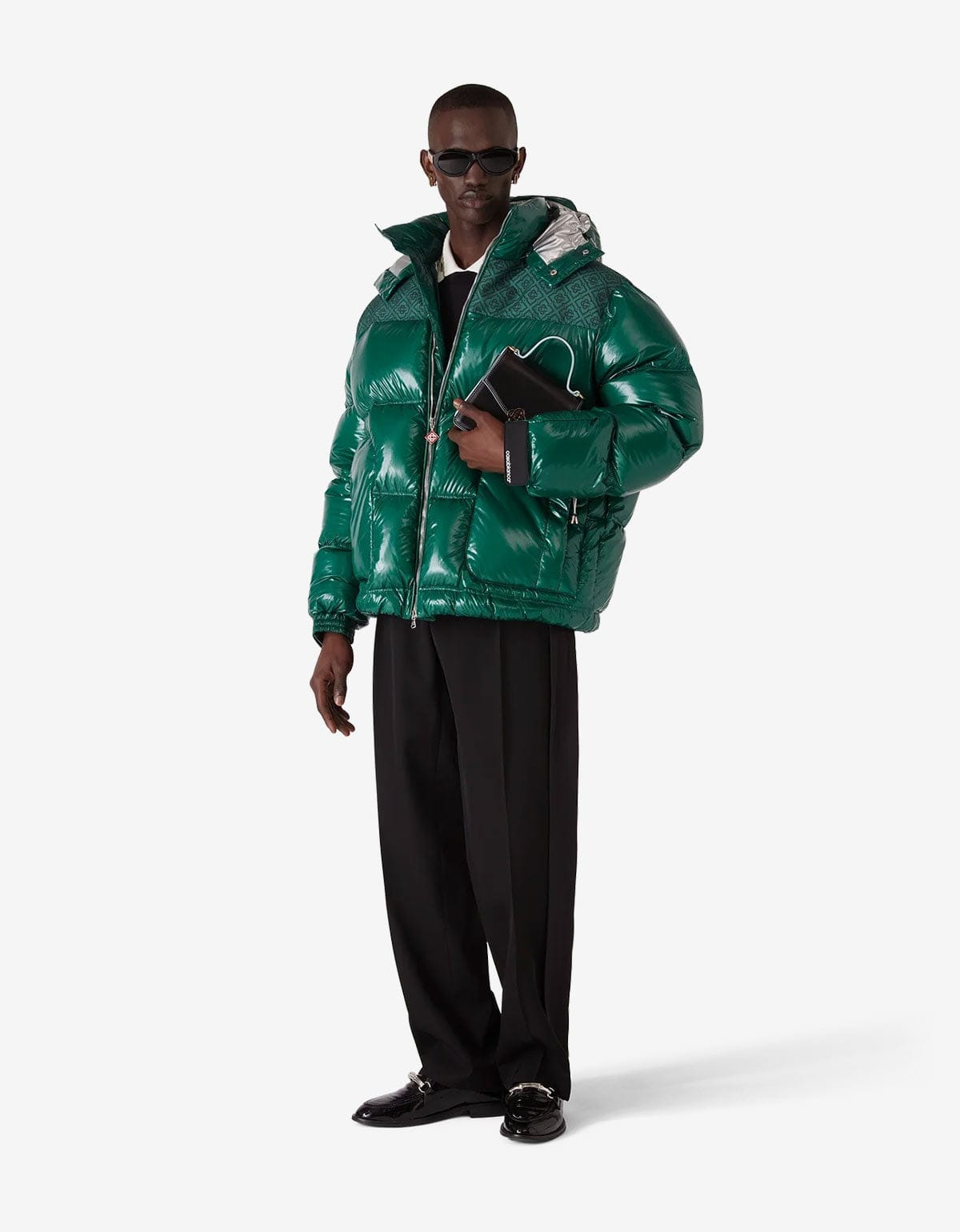 Cassablanca Green Nylon Puffer Jacket - 3