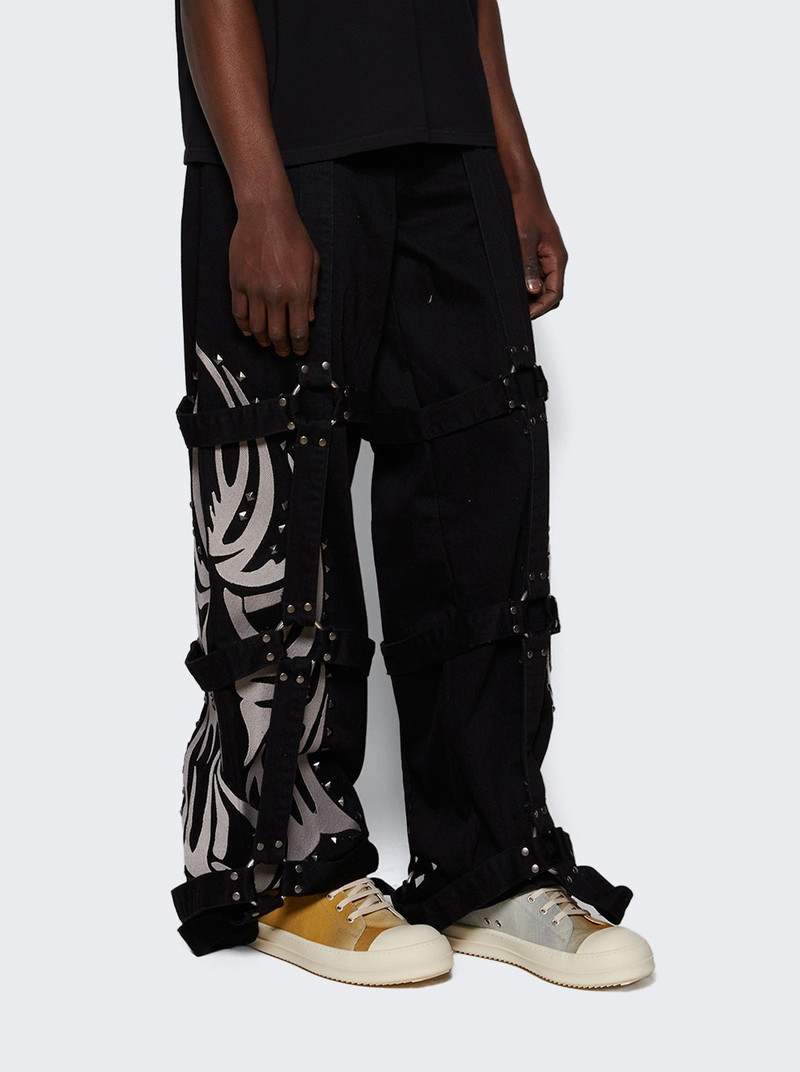 Rick Owens DRKSHDW ombrÃ©-effect denim sneakers outlook
