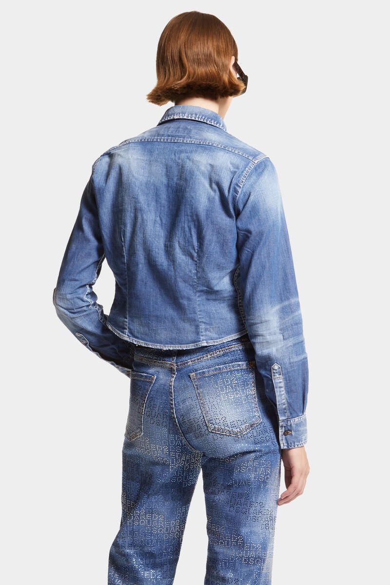 DEAN DENIM MINI SHIRT - 4