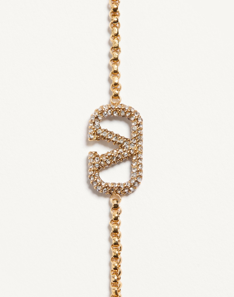 Valentino VLOGO SIGNATURE BRACELET IN METAL AND SWAROVSKI® CRYSTALS outlook