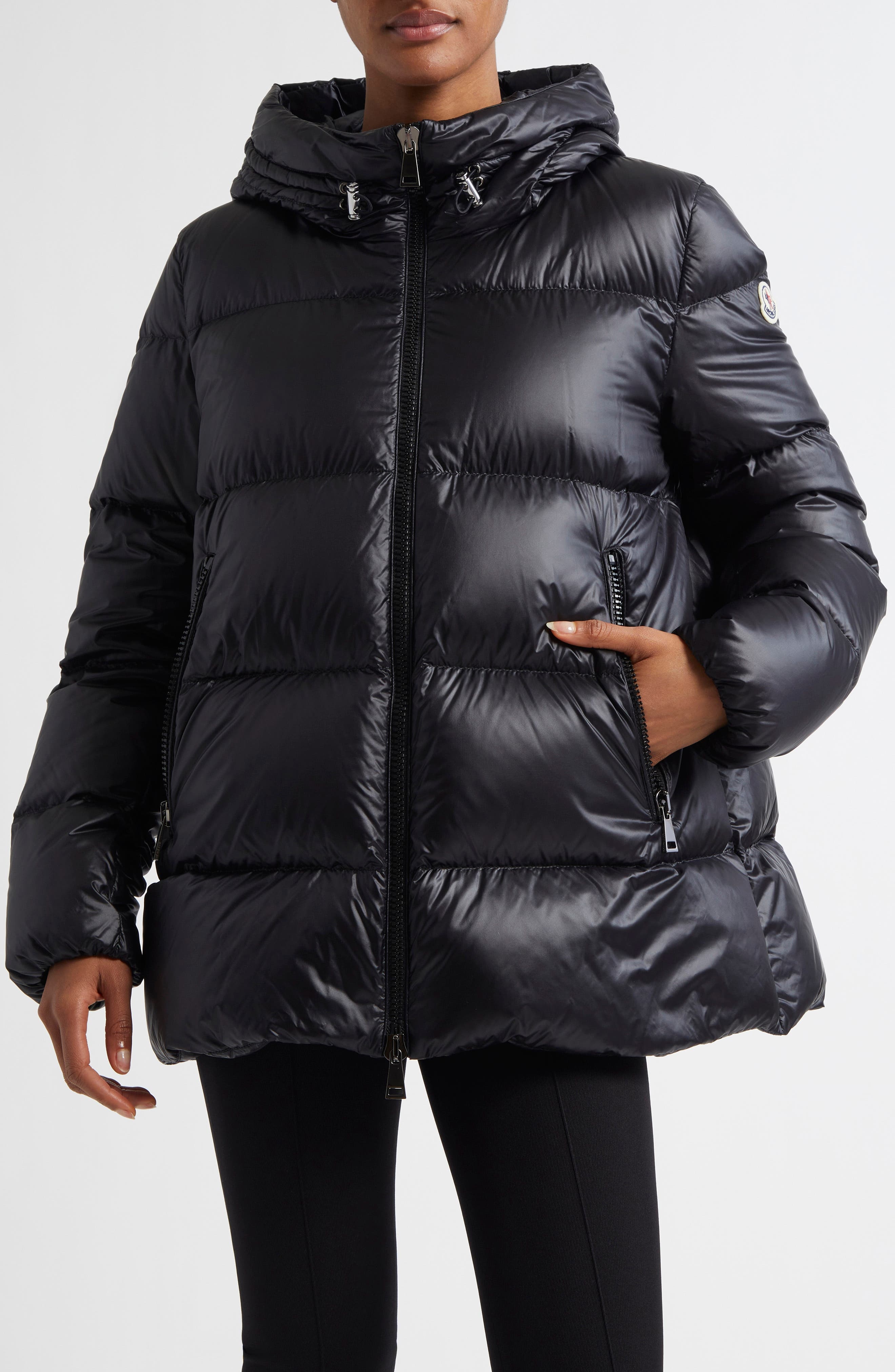 Moncler Seritte Down Parka in Black/black at Nordstrom - 1