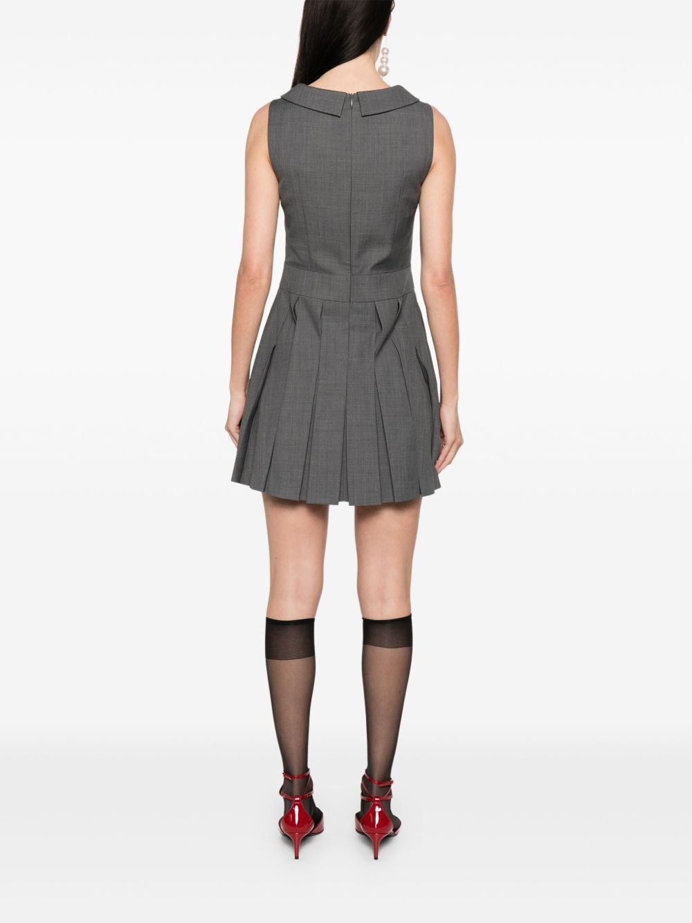 pleated mini dress - 4