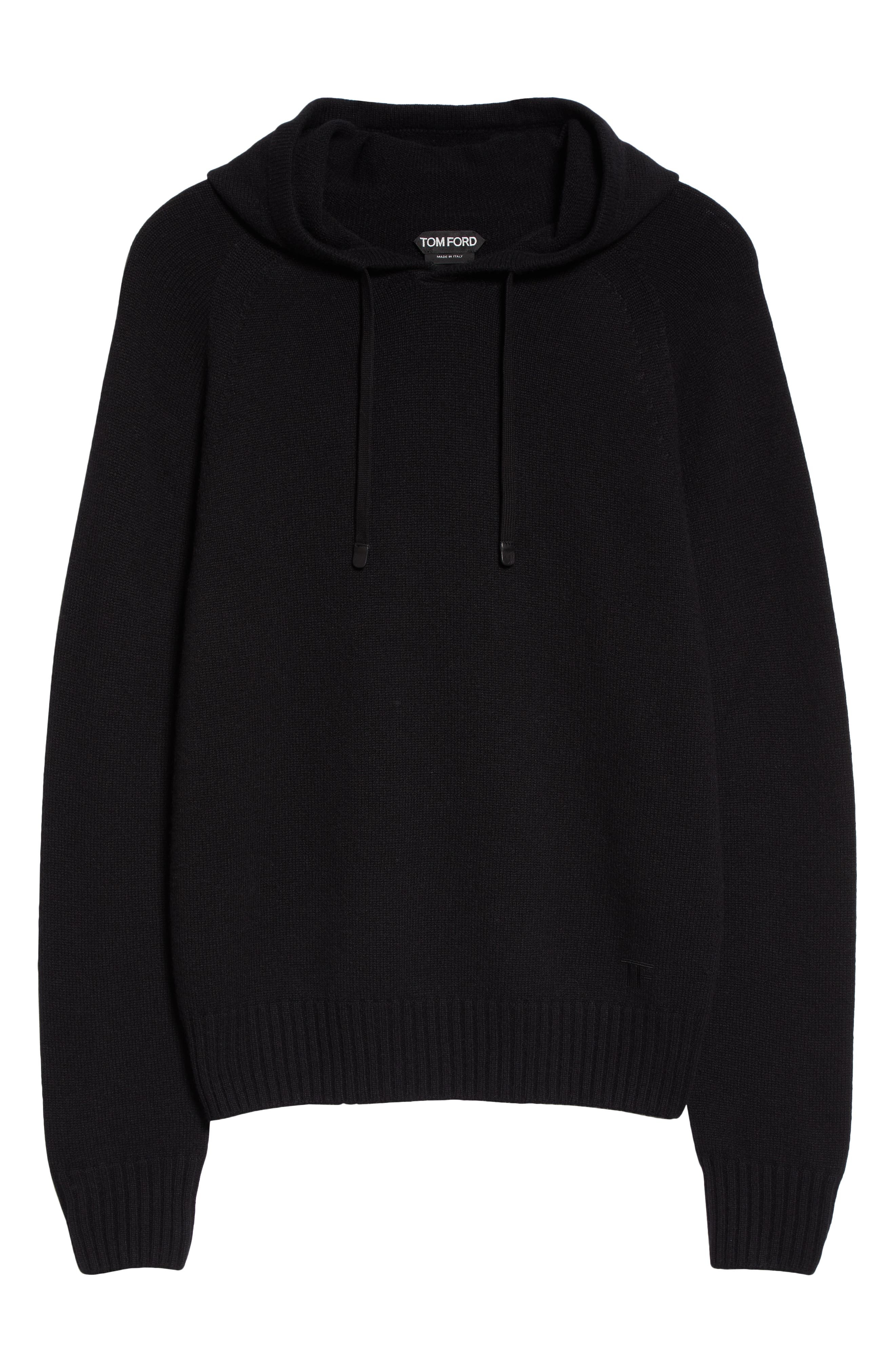Cashmere Blend Hoodie Sweater - 5
