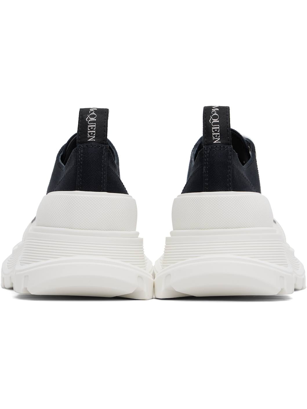 Black & White Tread Slick Sneakers - 2