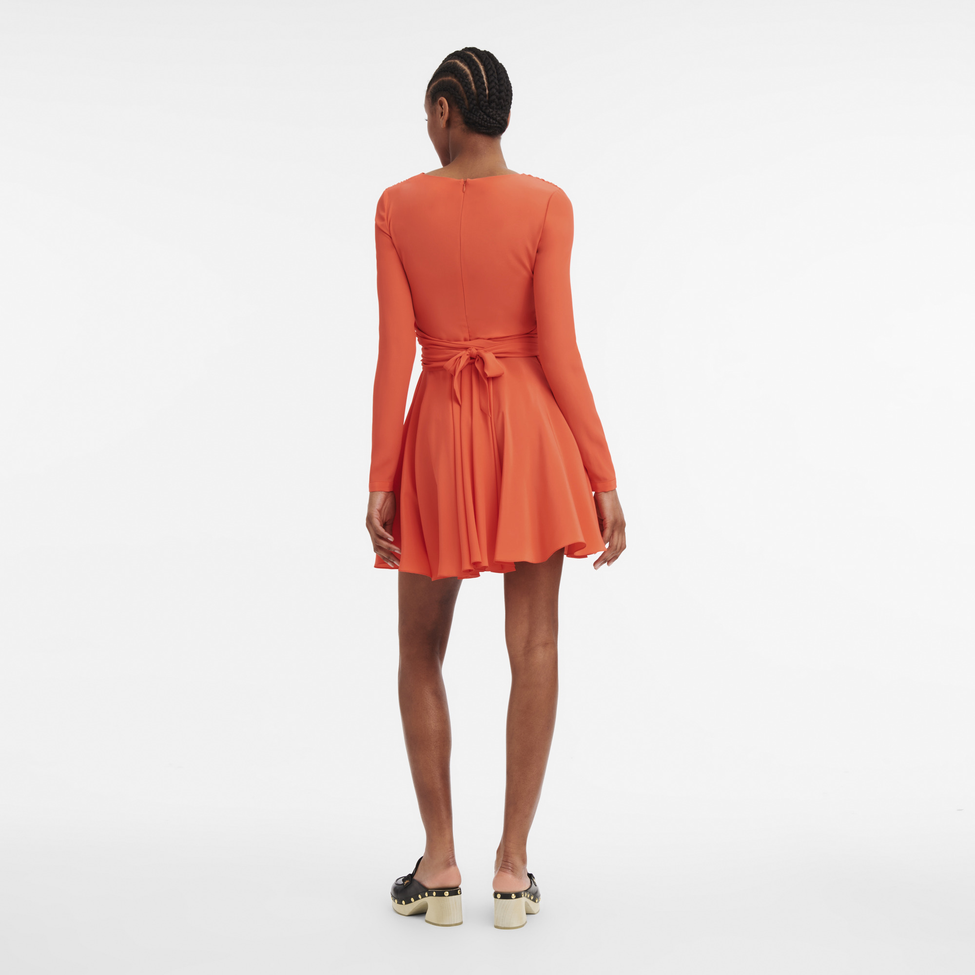 Dress Orange - Crepe - 3