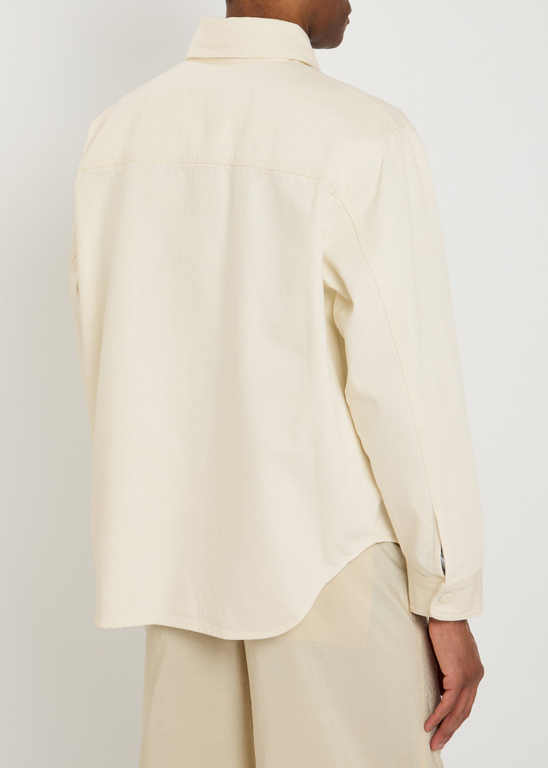 Ami Paris Logo-appliquéd Denim Overshirt 3