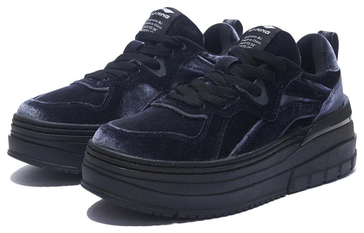(WMNS) Li-Ning Platform High Top 'Black' AGCS302-3 - 3