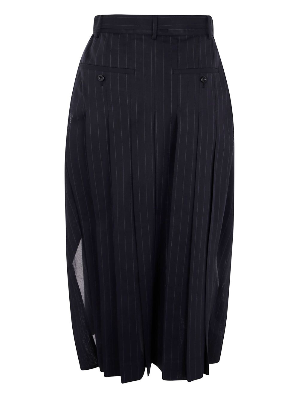 pinstriped midi skirt - 2