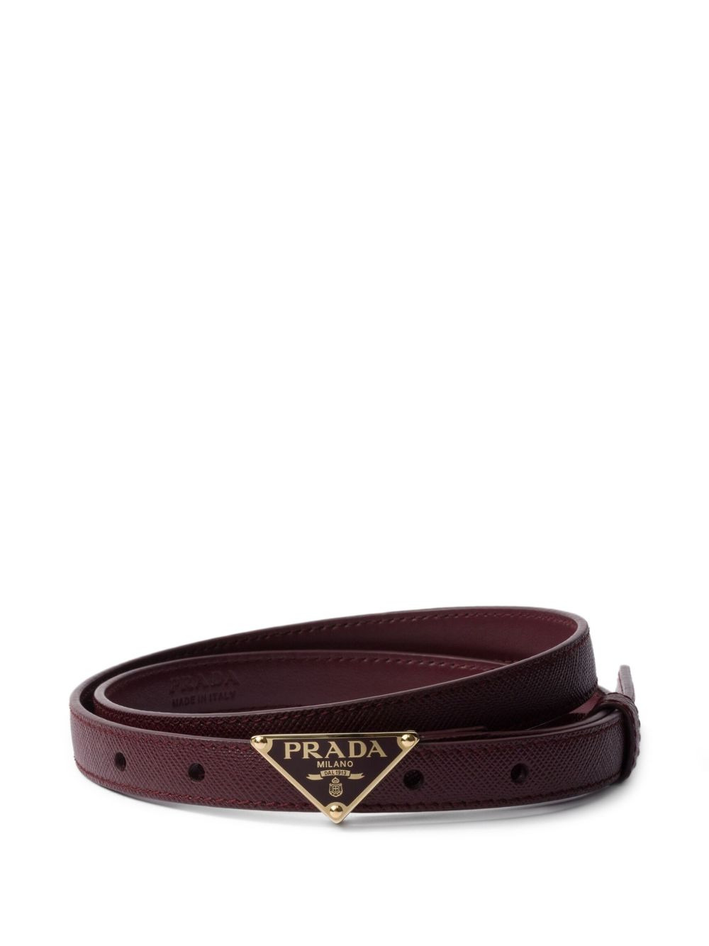 Saffiano-leather belt - 1