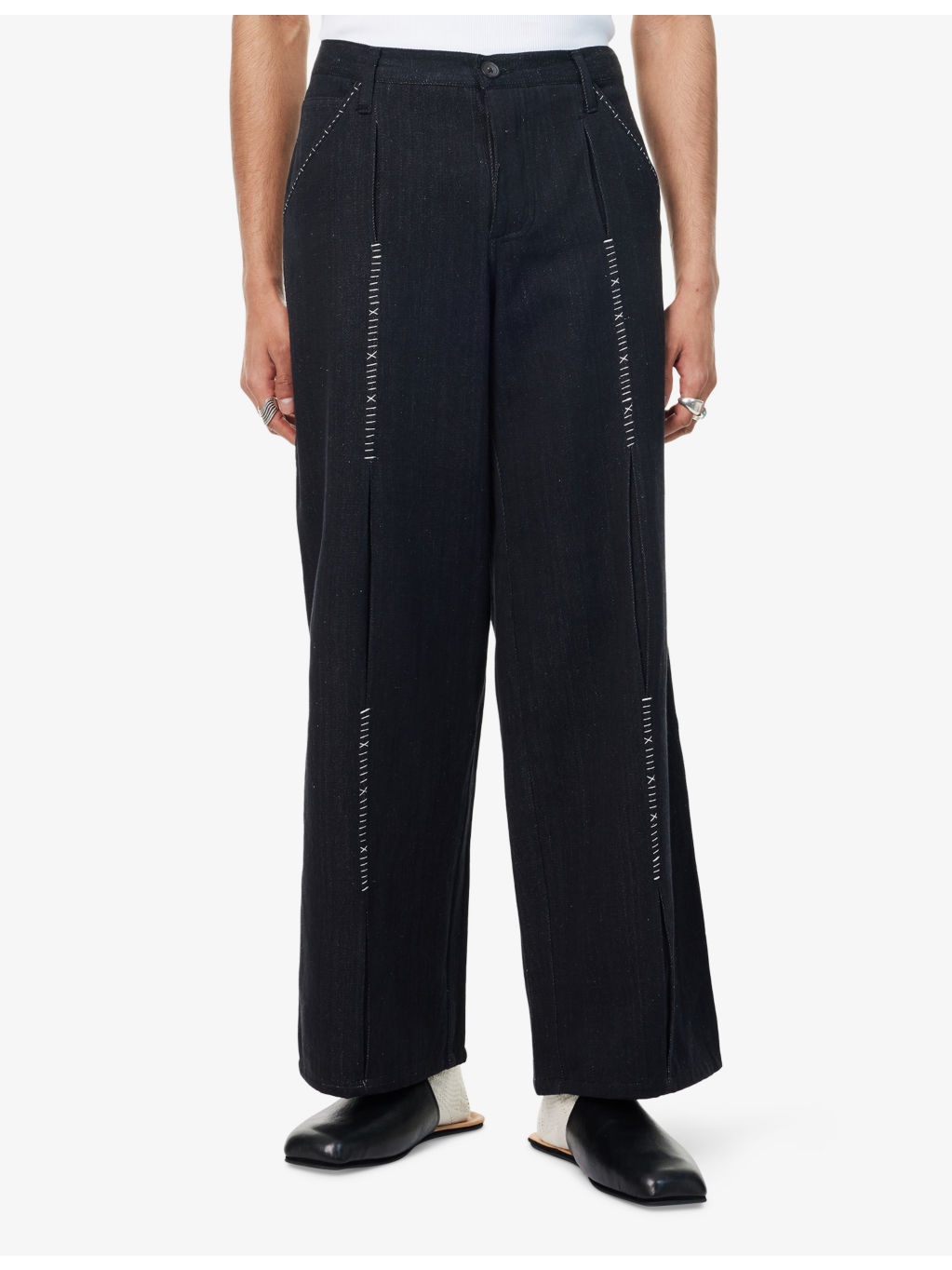 Shaanti Straight-Leg Denim Jeans - 3