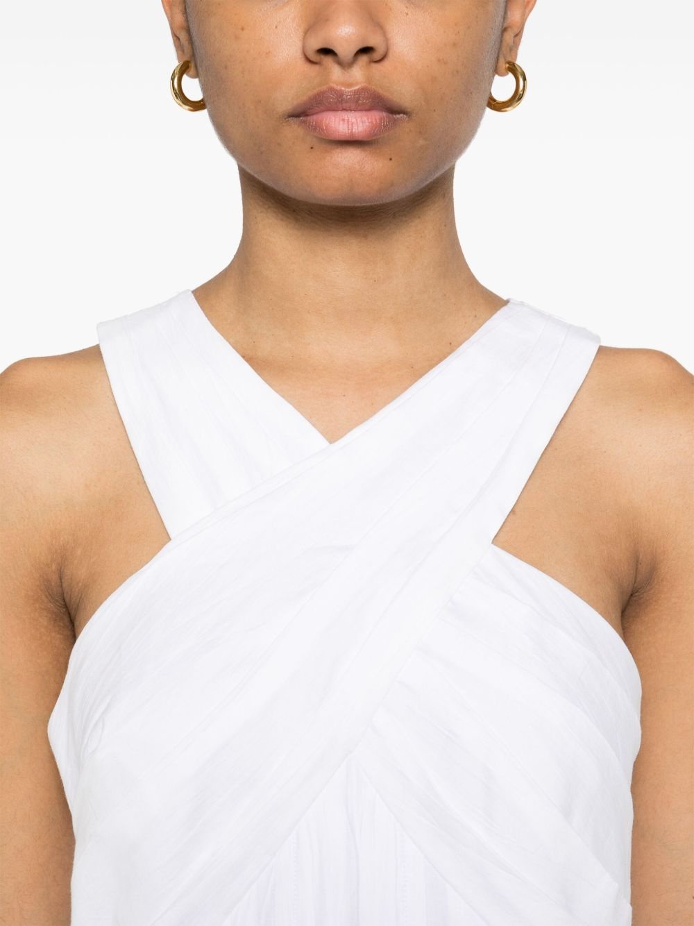crossover-detail maxi dress - 5