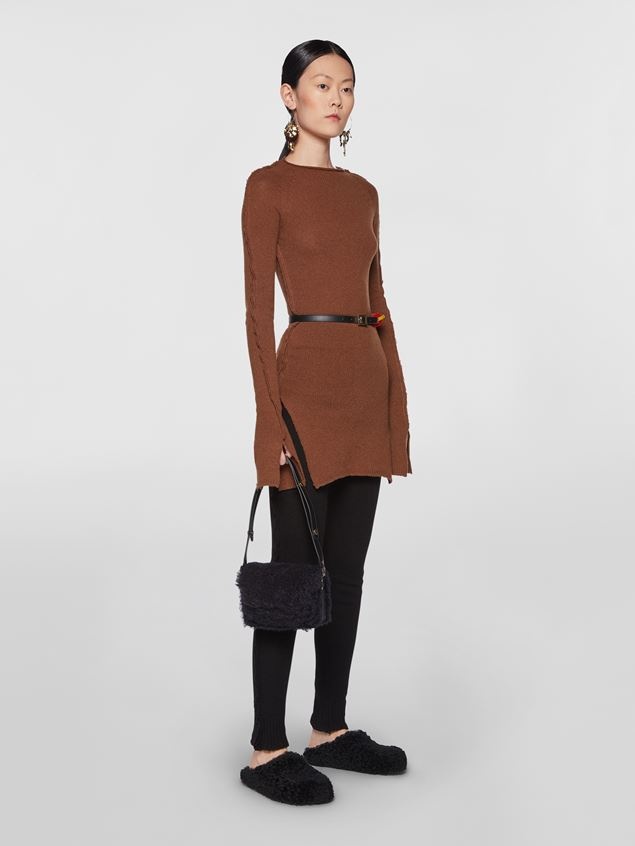 TRUNK BAG IN SHEARLING AND CALFSKIN - 2