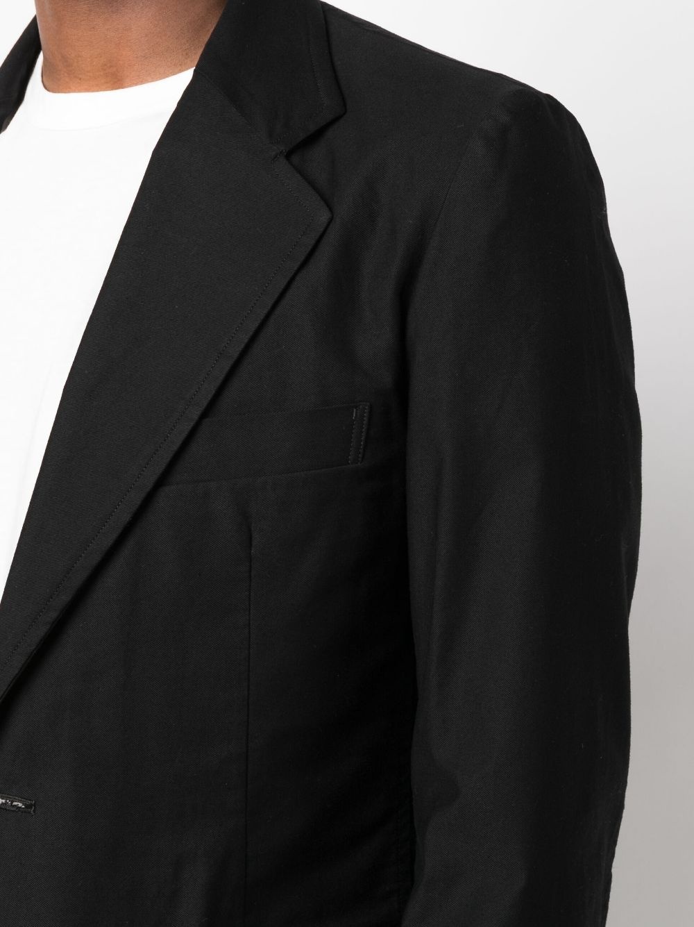 notched-lapel single-breasted blazer - 5