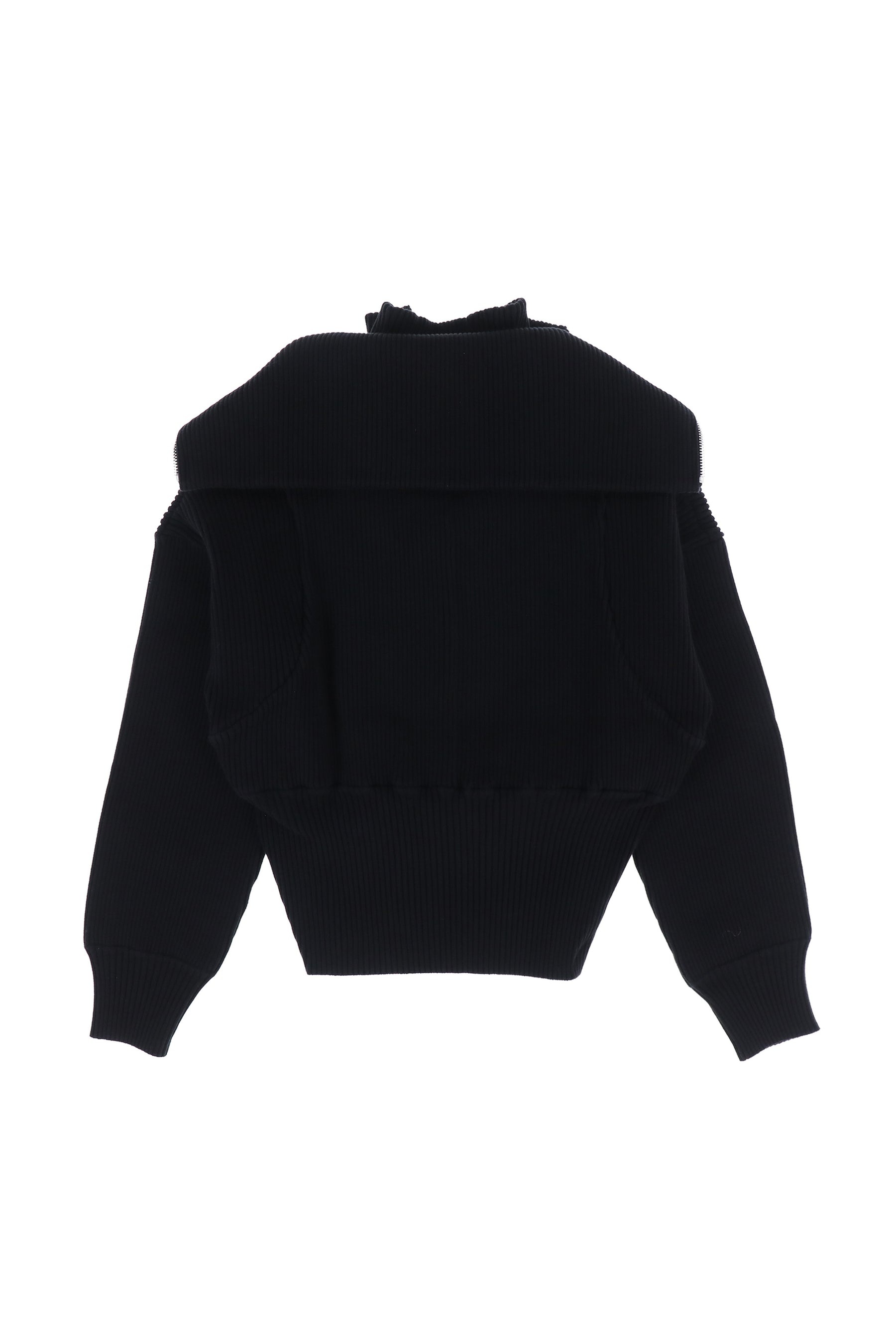 HELIOT EMIL™ DOUBLE COLLAR KNIT / BLK | nubiantokyo | REVERSIBLE