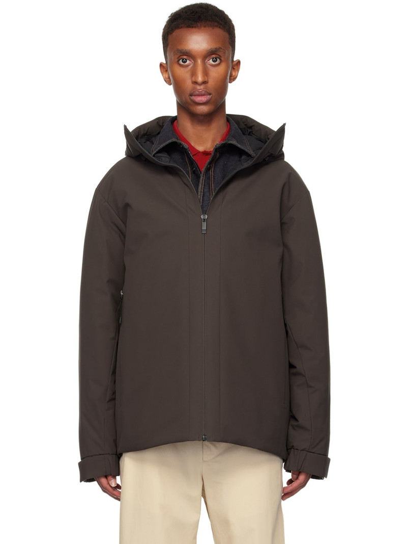 Brown Riz Short Down Jacket 1