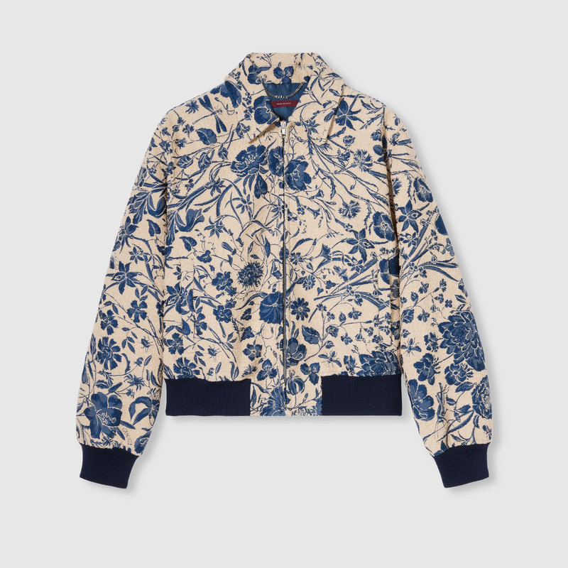 Flora cotton bouclé jacquard jacket 1