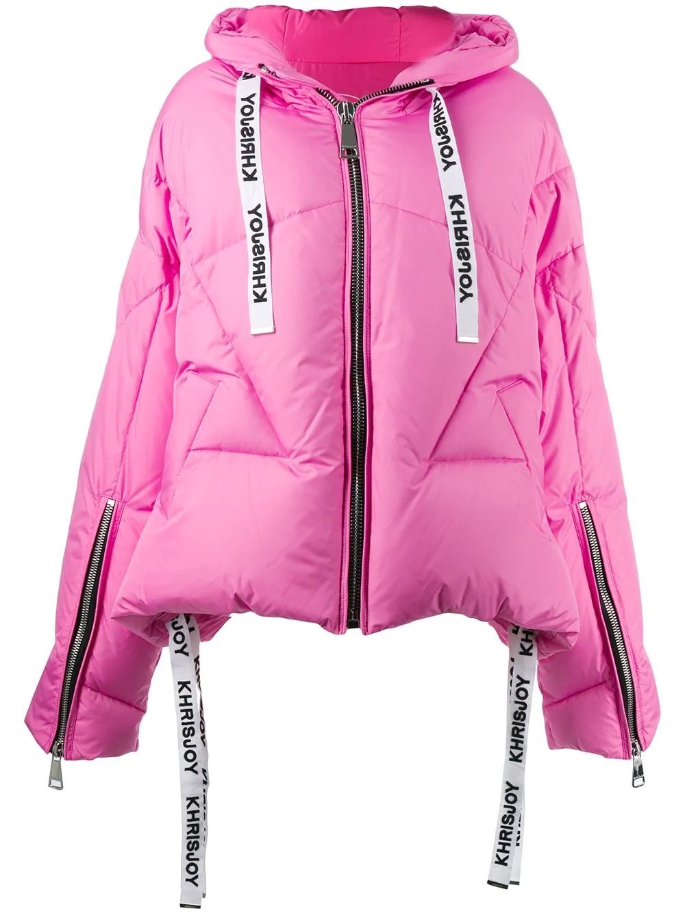 drawstring-hood puffer jacket - 1