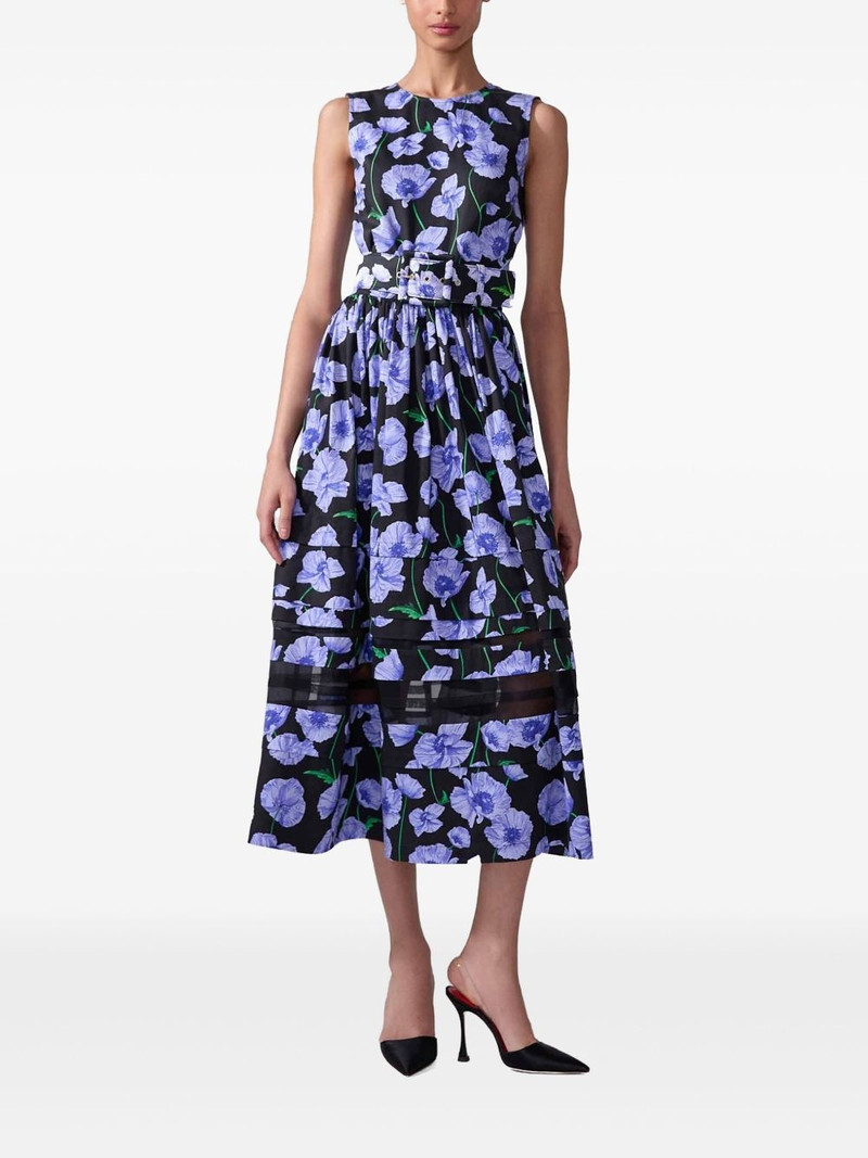 CAROLINA HERRERA floral-print midi dress outlook