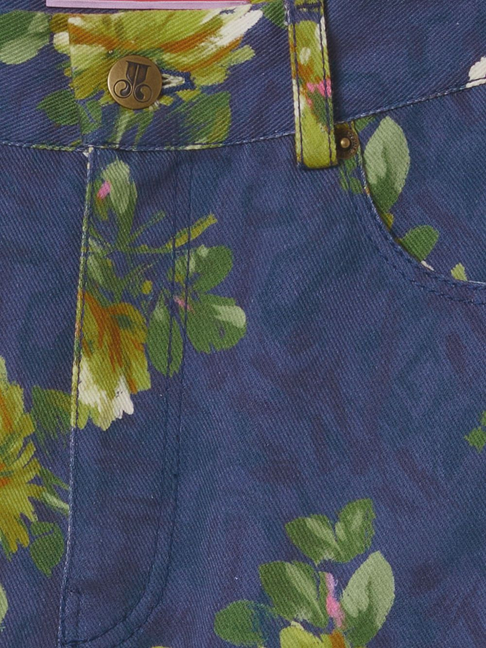 floral-print flared jeans - 5