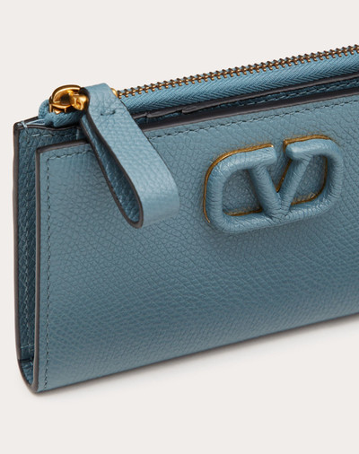 Valentino VSLING GRAINY CALFSKIN CARDHOLDER WITH ZIPPER outlook