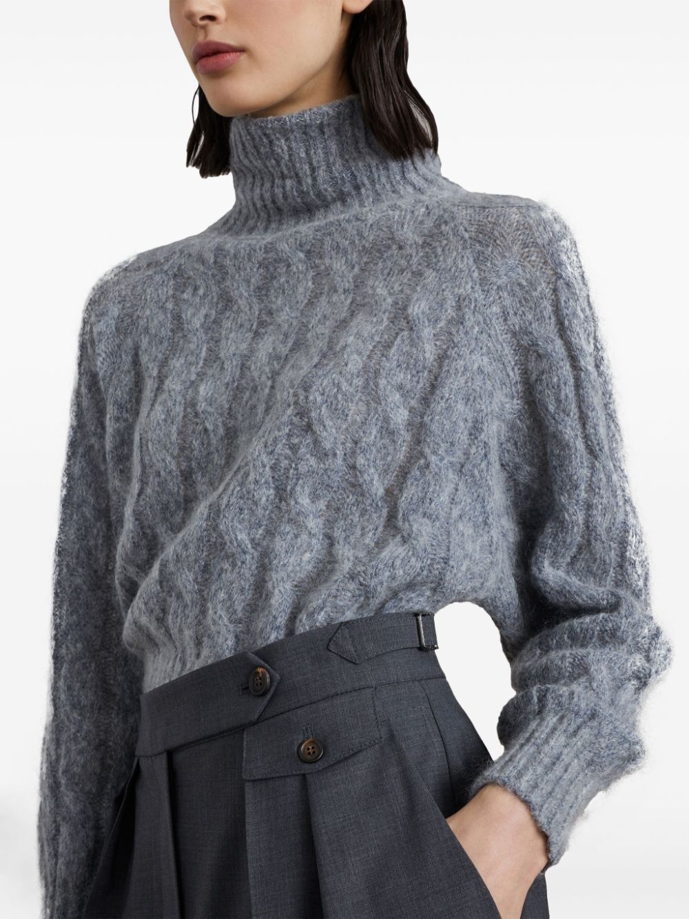 pleat-detailing shorts - 5