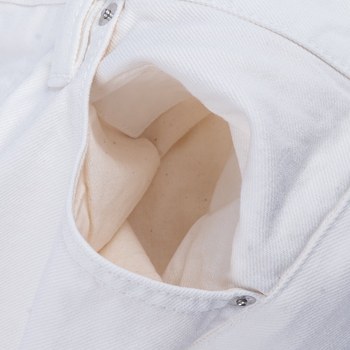 IH-555-WT 13.5oz Denim Super Slim Cut Jeans - White - 9