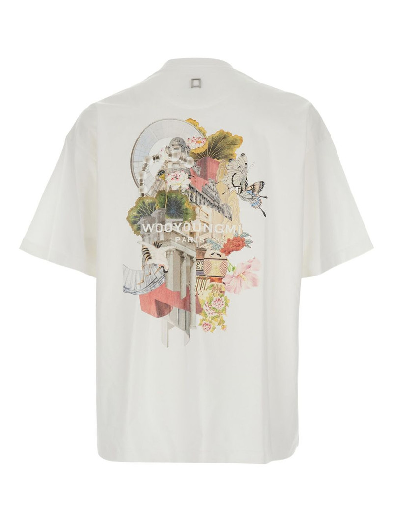 Wooyoungmi city-print cotton T-shirt outlook