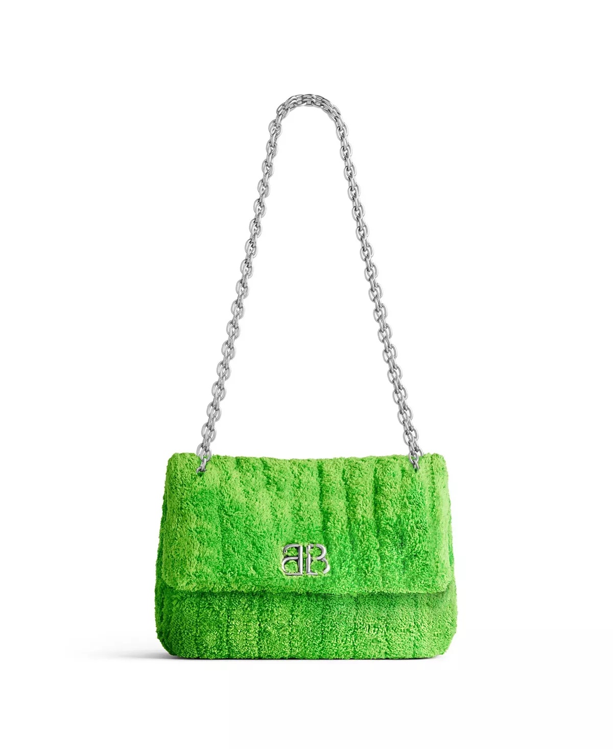 BALENCIAGA Monaco Mini Bag Quilted Towel Fabric