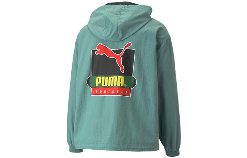 PUMA Puma X Butter Goods Lightweight Pop Over Top Half Zip Hoodie 'Green' 534055-50 outlook