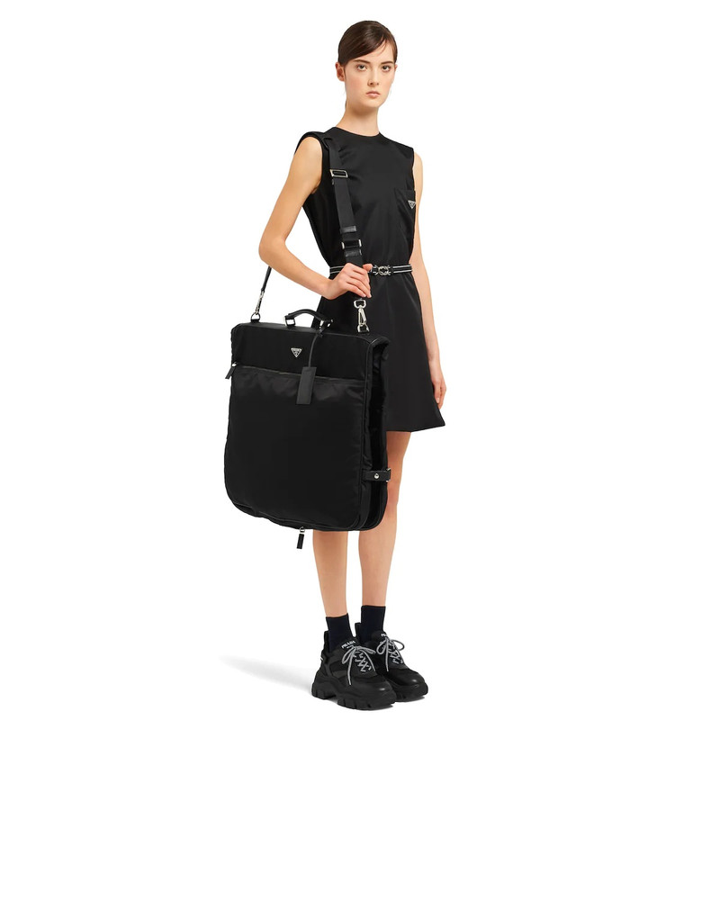 Prada Saffiano leather and nylon garment bag outlook
