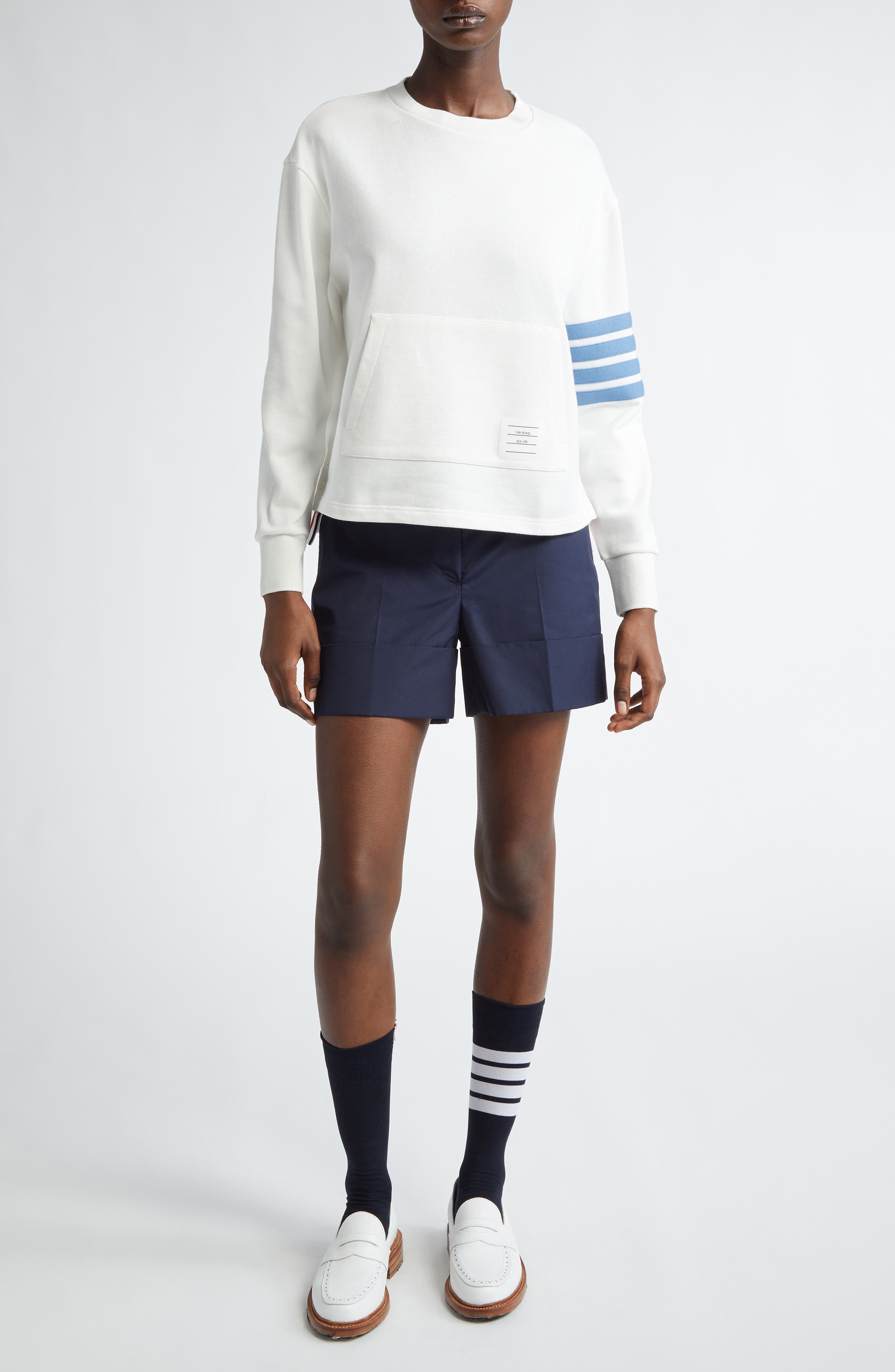 Fit 2 Sack Cuff Hem Wool & Cashmere Shorts - 8