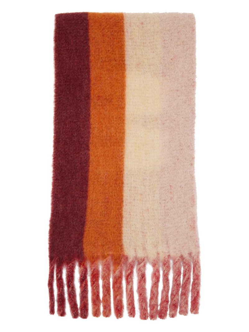 Marni Pink Fringed Scarf outlook