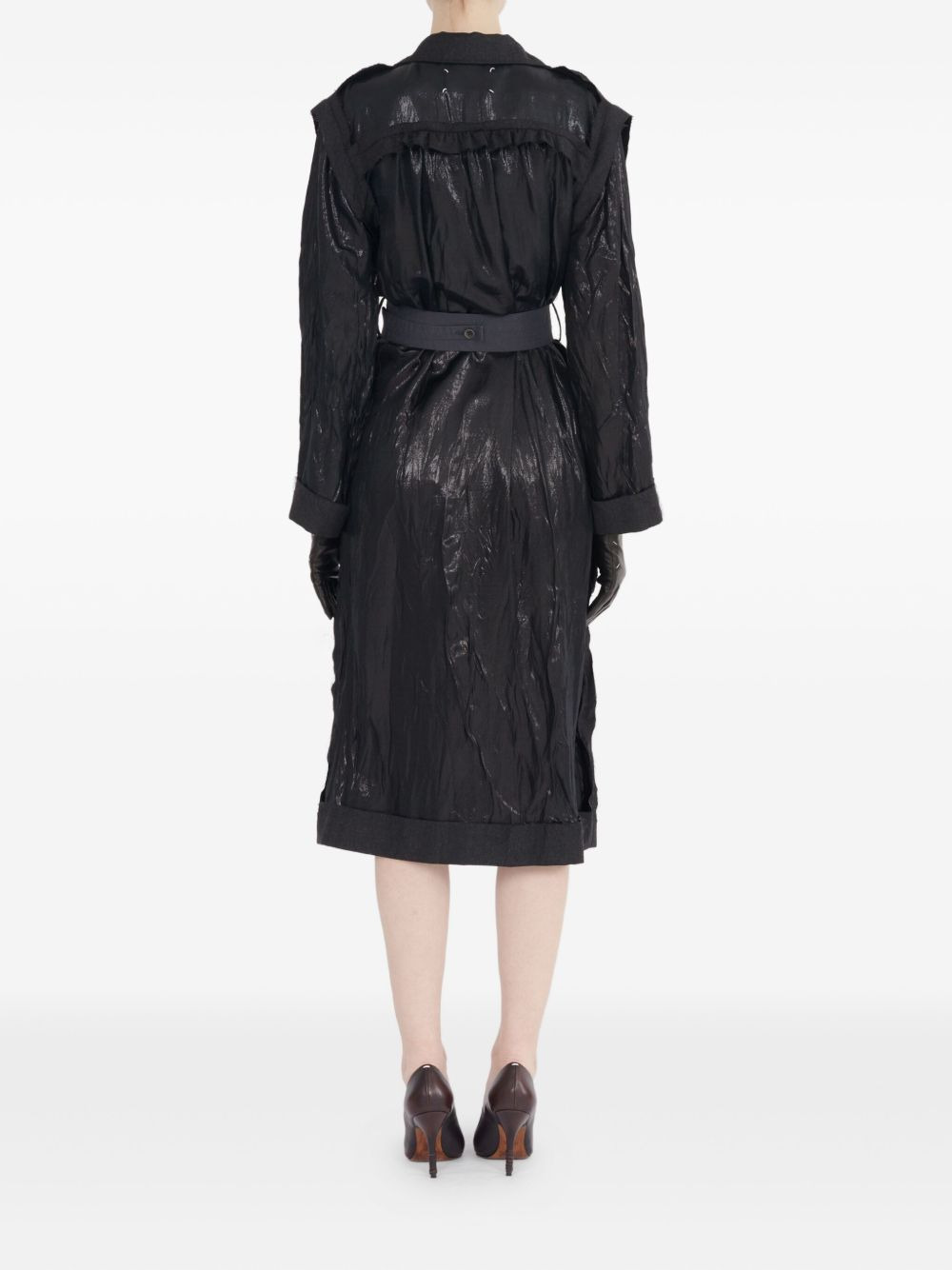belted trench dress - 4