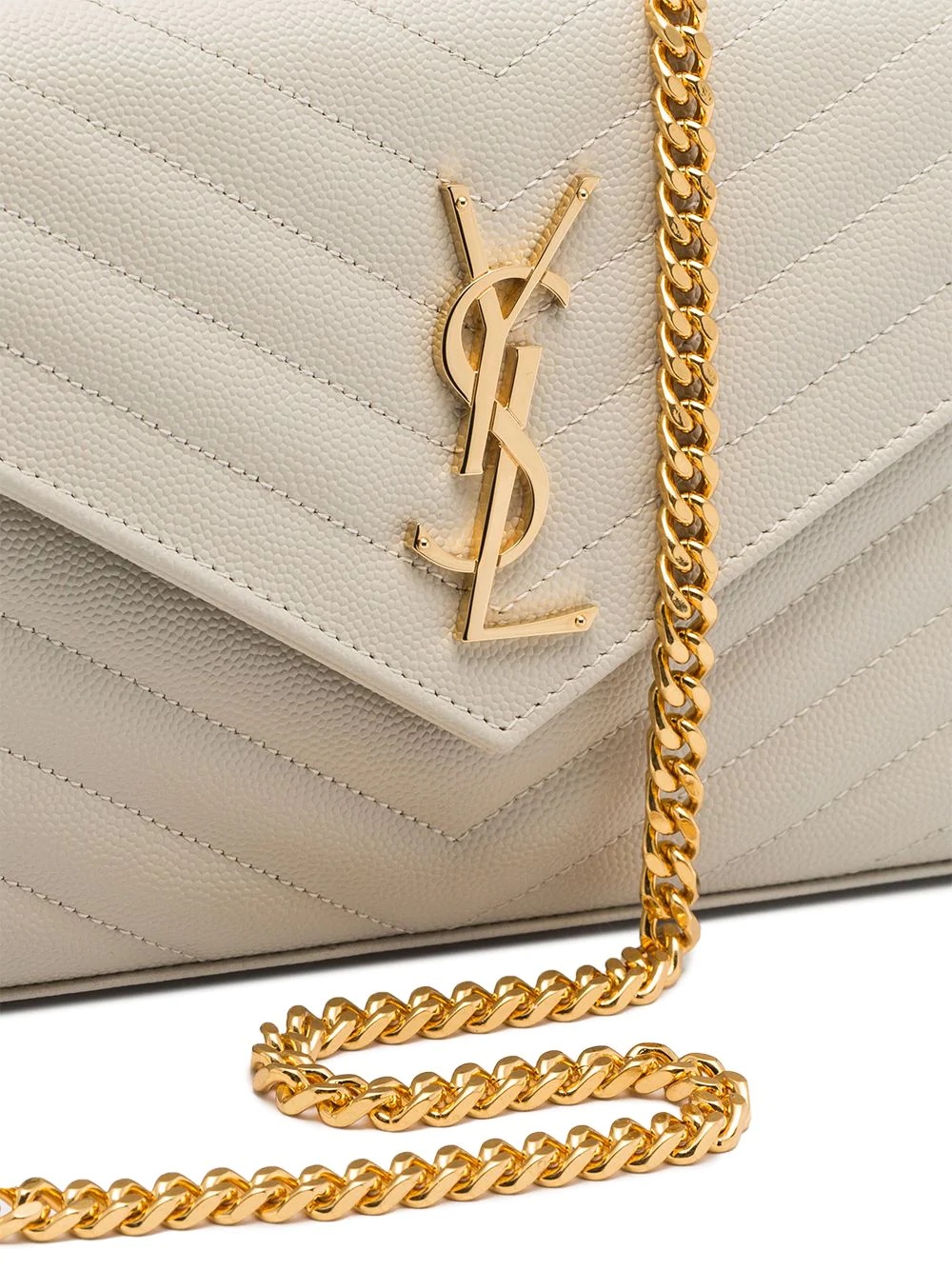 Monogram chevron-quilted chain wallet - 5