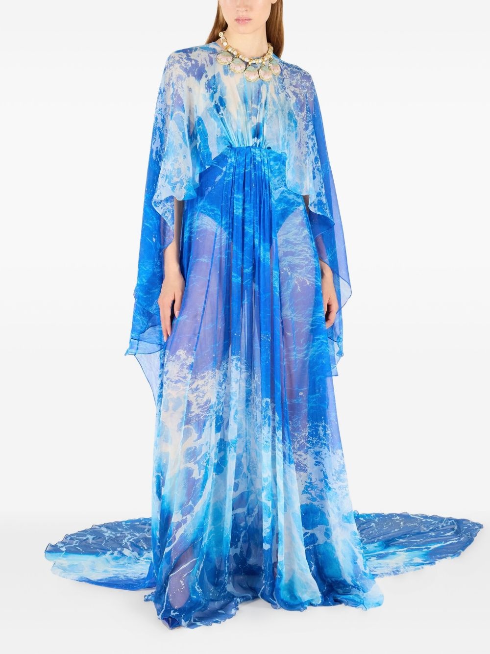 abstract-print maxi dress - 2