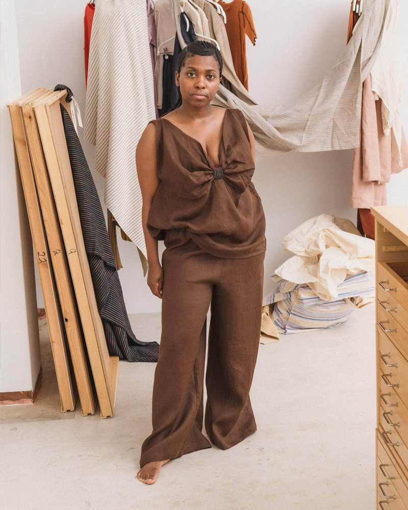 Sepia Top - Fine Linen and Lace 4