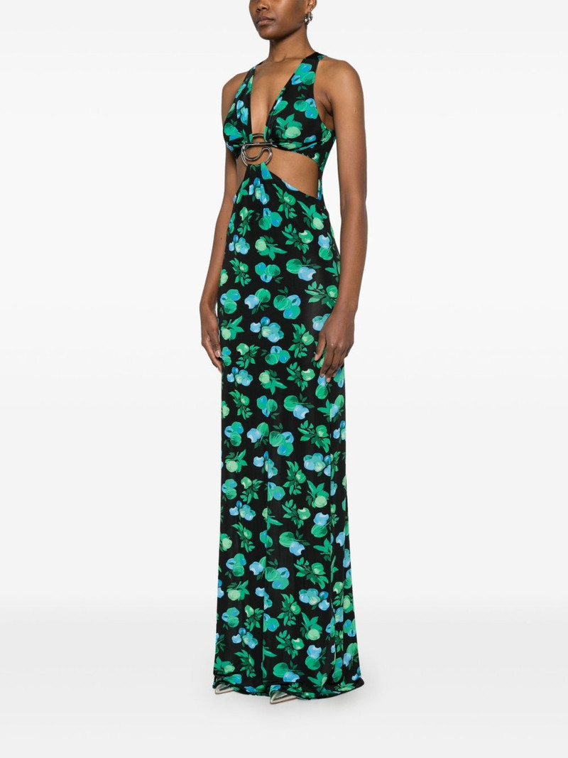 C-logo printed maxi dress 3
