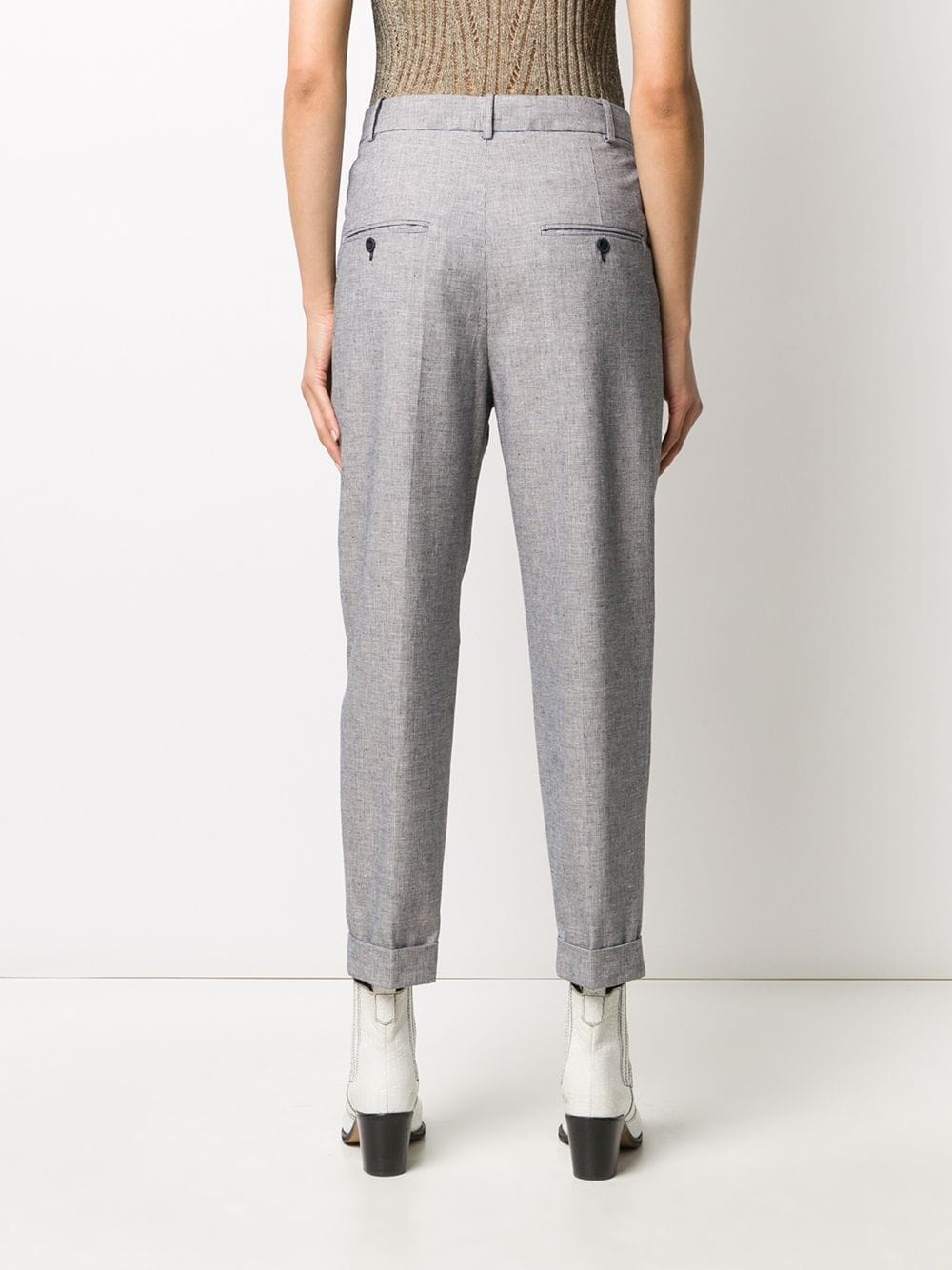 tapered high rise trousers - 4