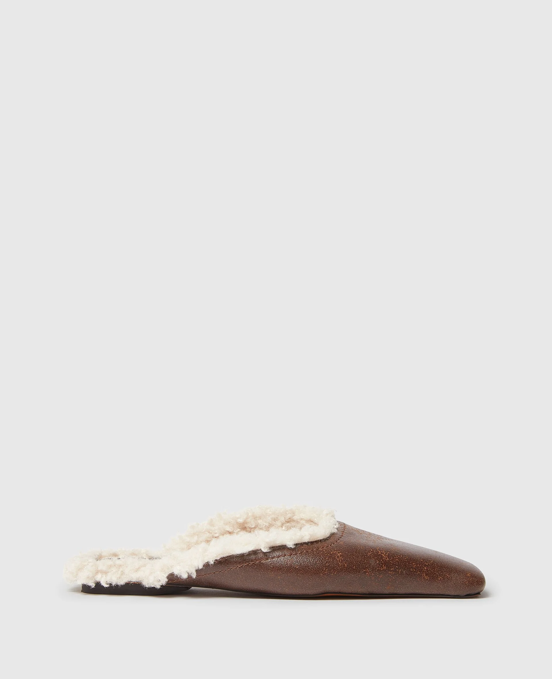 Vegan Plush-Lined Slippers - 1