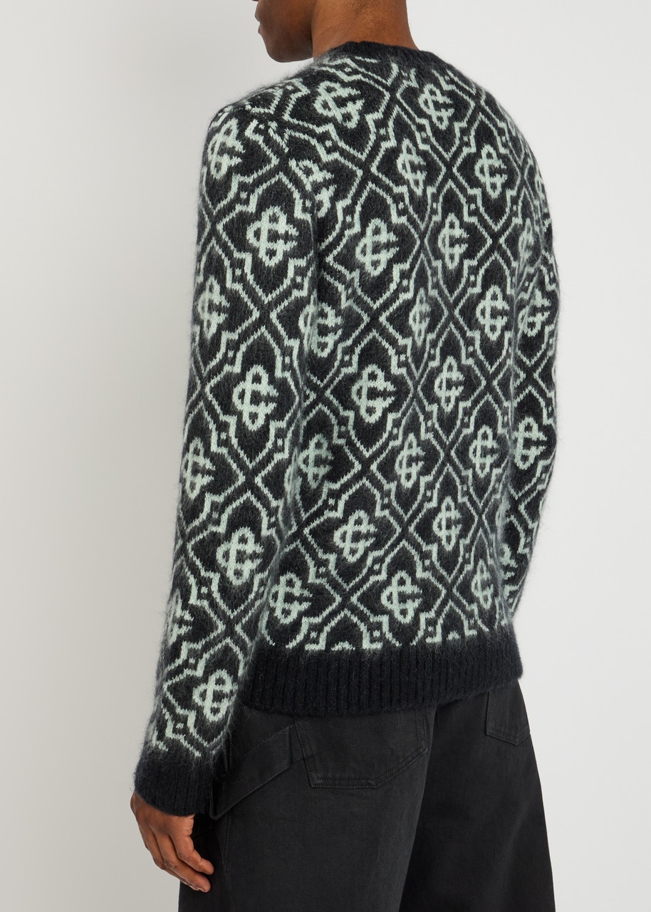 Casablanca Monogram Brushed-knit Jumper - 3