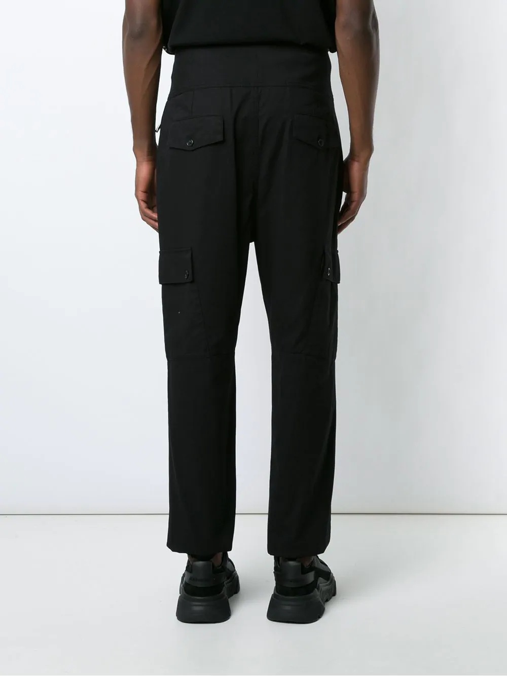 double-buckle fastening trousers - 4