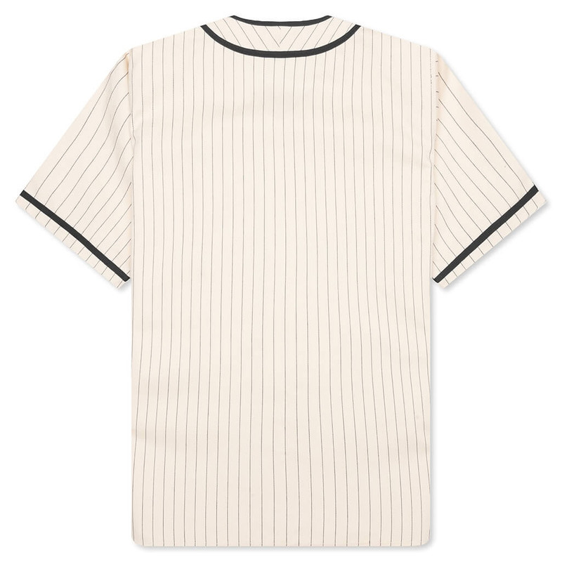 A BATHING APE® A BATHING APE BASEBALL SHIRT - IVORY outlook