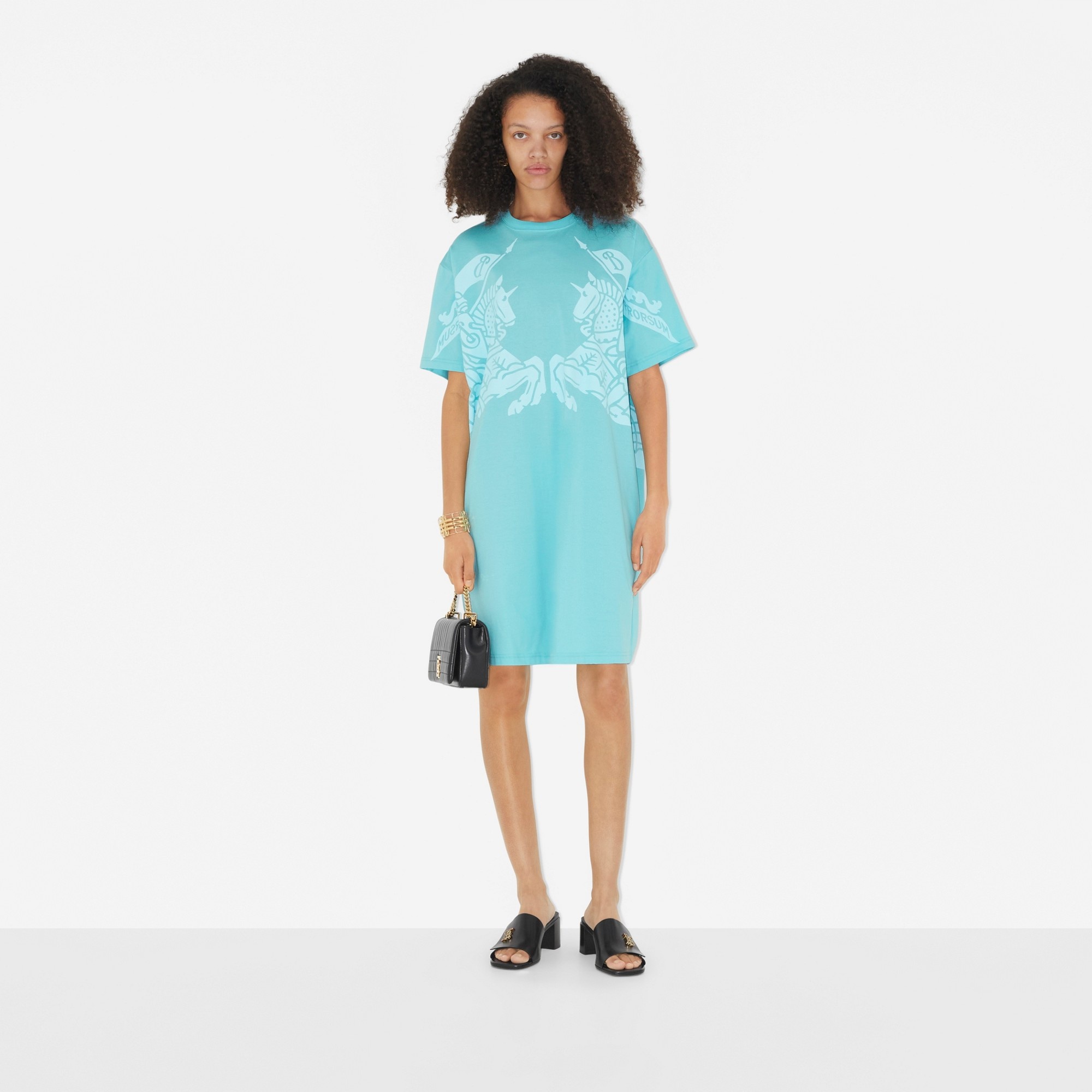 EKD Print Cotton T-shirt Dress - 2