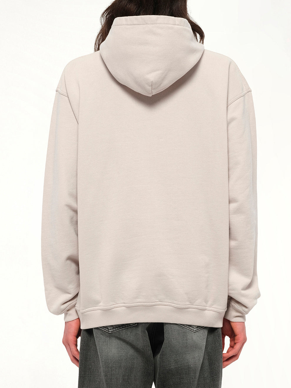 Script Logo Hoodie in Concrete - 5