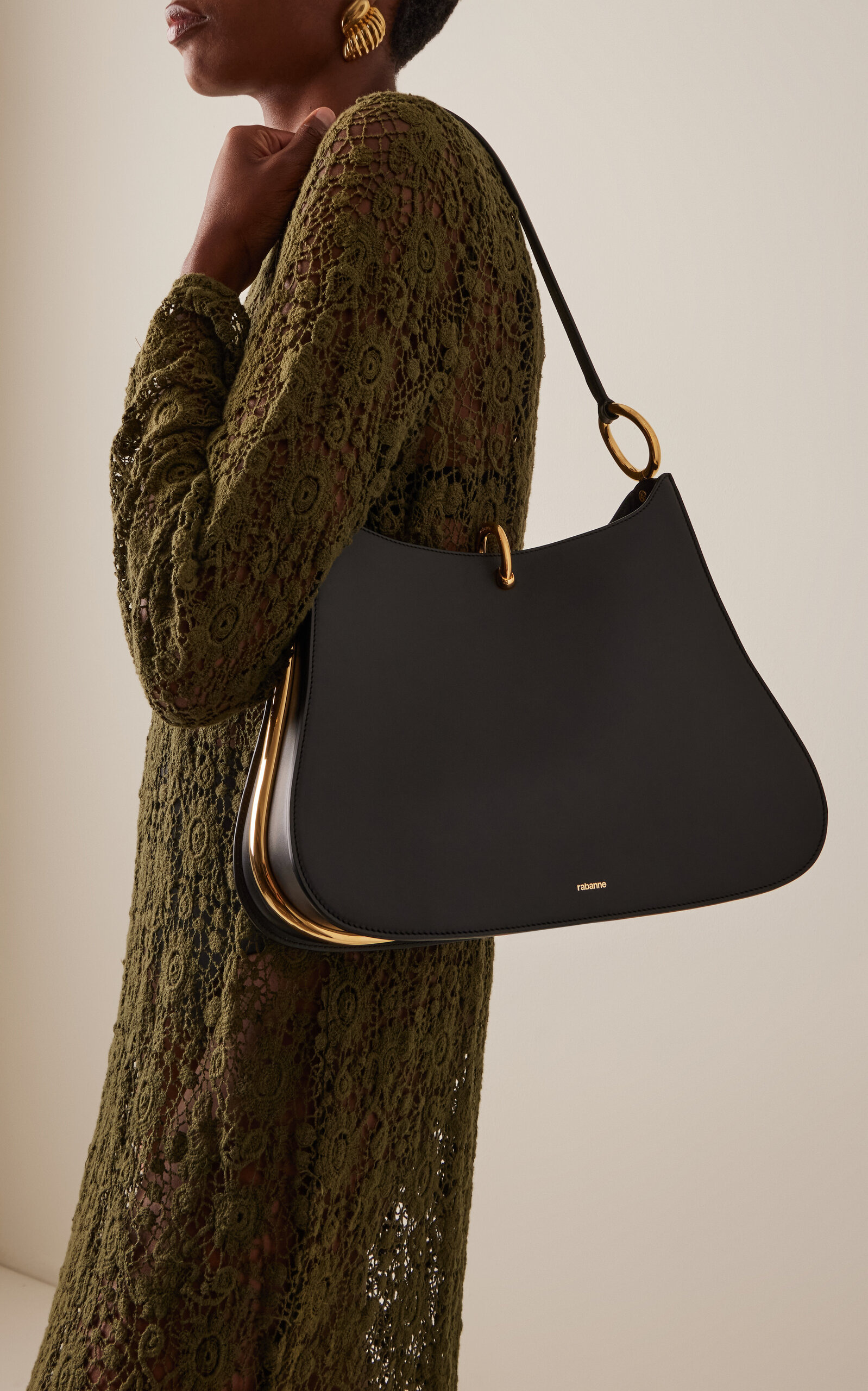 Ring Leather Bag black - 2