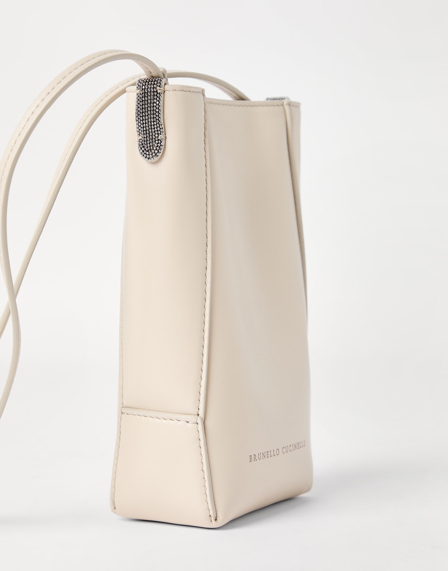BC Duo phone holder in calfskin with monili - 3