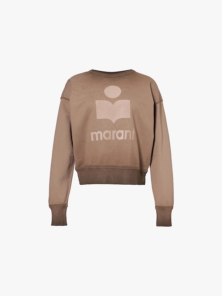 Mobyli logo-print cotton-jersey sweatshirt - 1