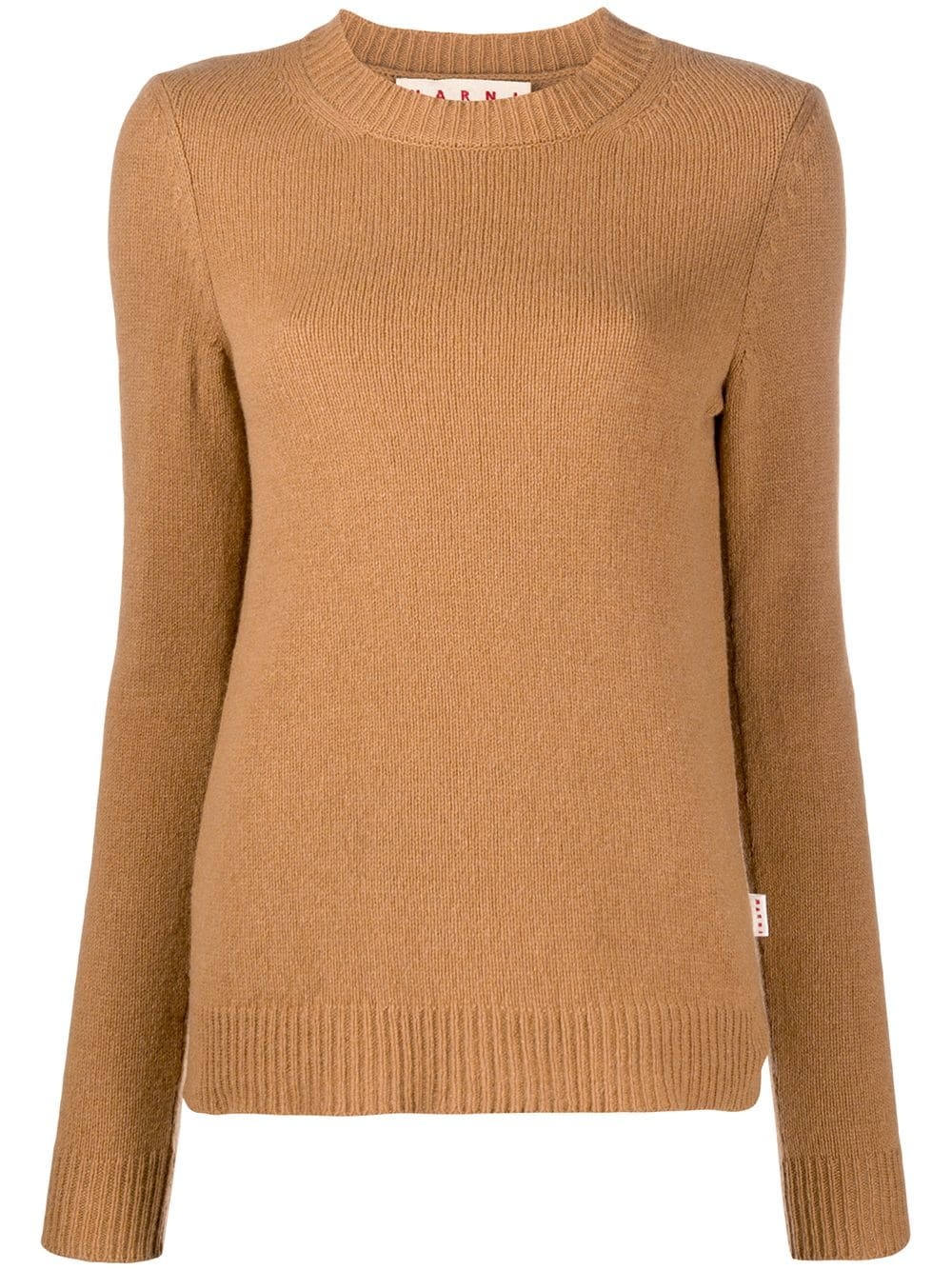 ribbed crew neck jumper - 1