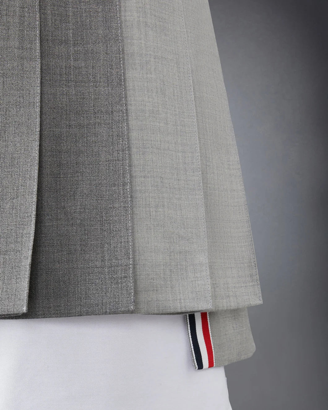 FUNMIX WOOL FRESCO CLASSIC MINI PLEATED SKIRT - 5